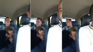 graban a su amiga chupandosela en el carro y ella ni cuenta se da
